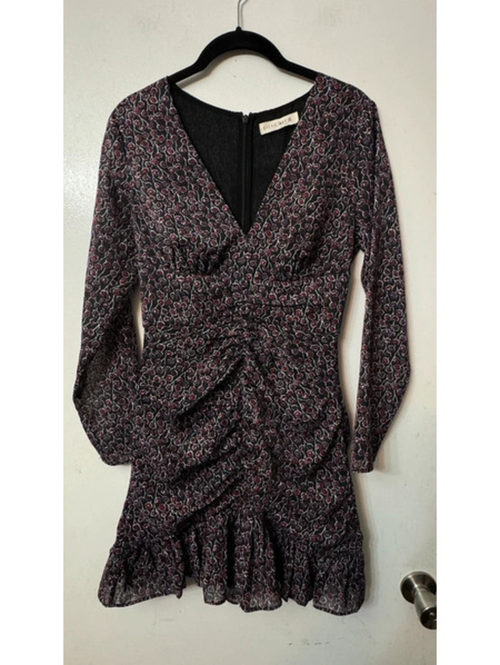 Stevie May Formation Floral Ruched Mini Dress XS